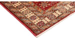 Tappeto Kazak Fine Geometrico Rosso Mattone Beige 92x152 Cm