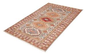 Tappeto Kazak Fine Geometrico Grigio Beige 103x152 Cm