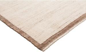 Tappeto Berbero Geometrico Avorio Marrone Chiaro 246x310 Cm