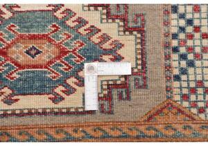 Tappeto Kazak Fine Geometrico Grigio Beige 103x152 Cm