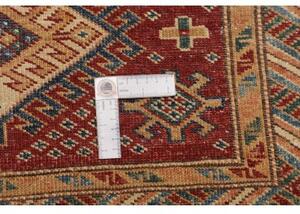 Tappeto Kazak Fine Geometrico Rosso Mattone Beige 92x152 Cm