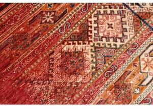 Tappeto Gabbeh Nova Geometrico Rosso Blu 240x306 Cm