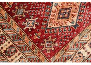 Tappeto Kazak Fine Geometrico Rosso Mattone Beige 92x152 Cm