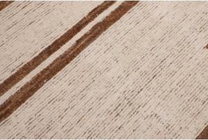 Tappeto Berbero Geometrico Avorio Marrone 281x370 Cm