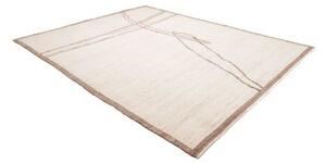 Tappeto Berbero Geometrico Avorio Marrone Chiaro 246x310 Cm