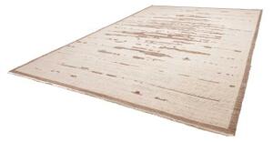 Tappeto Berbero Geometrico Avorio Marrone Chiaro 308x430 Cm