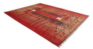 Tappeto Gabbeh Nova Geometrico Rosso Blu 240x306 Cm