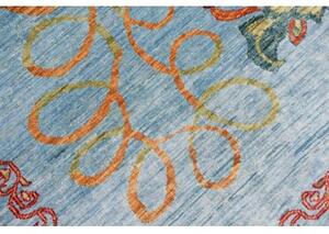 Tappeto Zigler Fine Floreale Azzurro Rosso 210x303 Cm