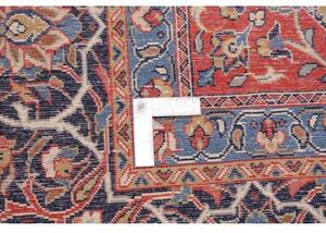 Tappeto Sarough Medaglione Floreale Rosso Blu 248x372 Cm