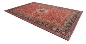 Tappeto Sarough Medaglione Floreale Rosso Blu 248x372 Cm