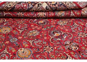 Tappeto Mashad Floreale Rosso Blu Scuro 295x388 Cm