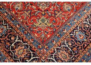 Tappeto Sarough Medaglione Floreale Rosso Blu 248x372 Cm