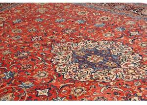 Tappeto Sarough Medaglione Floreale Rosso Blu 248x372 Cm
