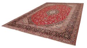 Tappeto Ardakan Medaglione Floreale Rosso Blu Scuro 290x397 Cm