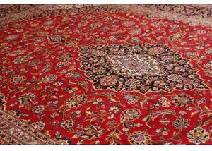 Tappeto Ardakan Medaglione Floreale Rosso Blu Scuro 290x397 Cm