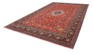 Tappeto Sarough Medaglione Floreale Rosso Blu 248x372 Cm