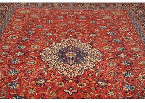 Tappeto Sarough Medaglione Floreale Rosso Blu 248x372 Cm