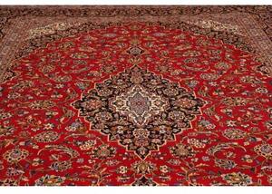 Tappeto Ardakan Medaglione Floreale Rosso Blu Scuro 290x397 Cm