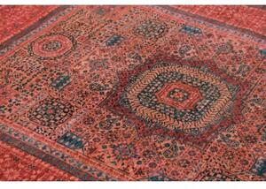 Tappeto Kairo Stilizzato Rosso Ruggine Blu Petrolio 148x199 Cm