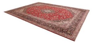 Tappeto Ardakan Medaglione Floreale Rosso Blu Scuro 290x397 Cm