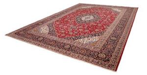 Tappeto Ardakan Medaglione Floreale Rosso Blu Scuro 302x405 Cm