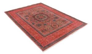 Tappeto Kairo Stilizzato Rosso Ruggine Blu Petrolio 148x199 Cm