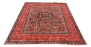 Tappeto Kairo Stilizzato Rosso Ruggine Blu Petrolio 148x199 Cm