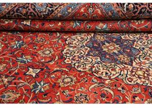 Tappeto Sarough Medaglione Floreale Rosso Blu 248x372 Cm