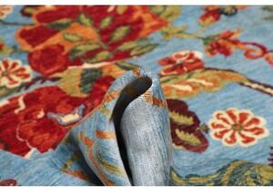 Tappeto Zigler Fine Floreale Azzurro Rosso 210x303 Cm