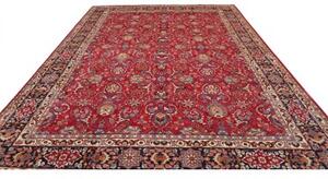 Tappeto Mashad Floreale Rosso Blu Scuro 295x388 Cm