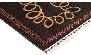 Tappeto Zigler Fine Floreale Nero Rosso 249x280 Cm