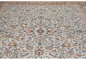 Tappeto Kashan Floreale Celeste Beige 303x410 Cm