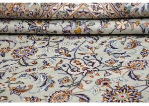 Tappeto Kashan Floreale Celeste Beige 303x410 Cm
