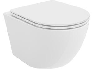 Mexen Lena wc bowl Rimless con sedile a chiusura rallentata slim, duroplast, bianco lucido - 30220300