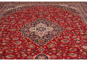 Tappeto Ardakan Medaglione Floreale Rosso Blu Scuro 296x400 Cm