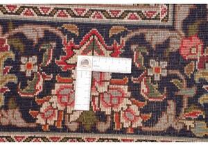 Tappeto Tabriz Stilizzato Rosso Blu Scuro 200x298 Cm