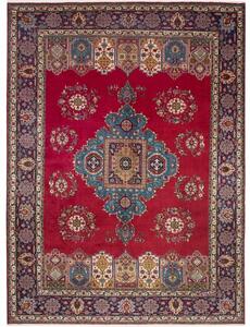 Tappeto Tabriz Medaglione Rosso Blu Scuro 243x330 Cm