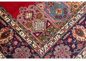 Tappeto Tabriz Medaglione Rosso Blu Scuro 243x330 Cm