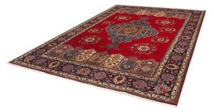 Tappeto Tabriz Medaglione Rosso Blu Scuro 243x330 Cm