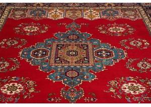 Tappeto Tabriz Medaglione Rosso Blu Scuro 243x330 Cm