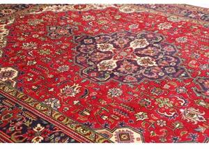 Tappeto Tabriz Stilizzato Rosso Blu Scuro 248x342 Cm