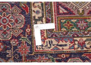 Tappeto Tabriz Medaglione Rosso Blu Scuro 243x330 Cm
