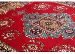 Tappeto Tabriz Medaglione Rosso Blu Scuro 243x330 Cm