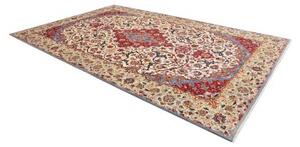 Tappeto Nadjafabad Medaglione Floreale Avorio Rosso 238x370 Cm