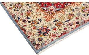 Tappeto Nadjafabad Medaglione Floreale Avorio Rosso 238x370 Cm
