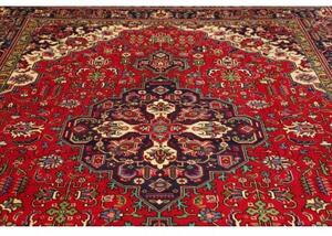 Tappeto Tabriz Stilizzato Rosso Blu Scuro 248x342 Cm