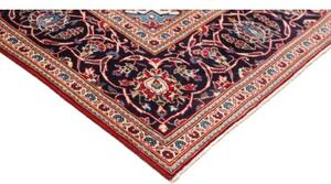 Tappeto Ardakan Medaglione Floreale Rosso Blu Scuro 197x312 Cm