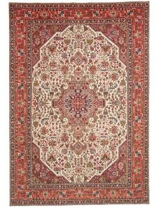 Tappeto Tabriz Stilizzato Rosso Avorio 202x298 Cm