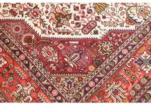 Tappeto Tabriz Stilizzato Rosso Avorio 202x298 Cm