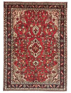 Tappeto Hamadan Stilizzato Rosso Avorio 108x155 Cm